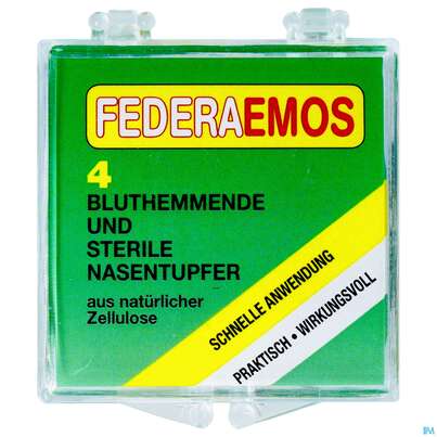 Federaemos Sterile Nasentupfer 4st, A-Nr.: 1624429 - 01