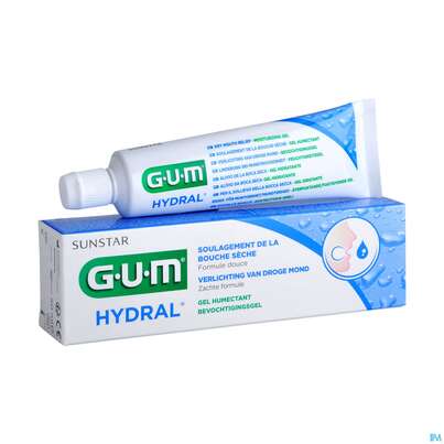 Sie sehen eine Packung Gum Pflege B.mundtrockenheit Hydral Feuchtigkeitsgel 6000 50ml, Produktbild: 08 Gum Pflege B.mundtrockenheit Hydral Feuchtigkeitsgel 6000 50ml, A-Nr.: 4335967 - 08
