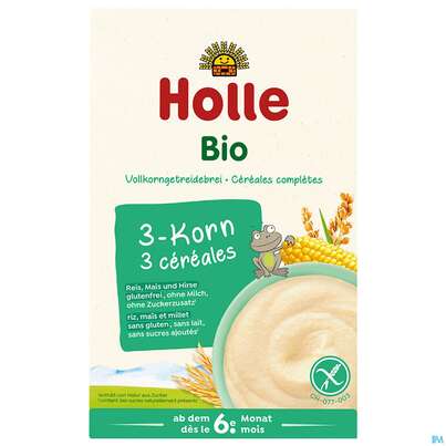 Sie sehen eine Packung Holle Demeter Bio 3-korn Brei 250g, Produktbild: 02 Holle Demeter Bio 3-korn Brei 250g, A-Nr.: 2364195 - 02
