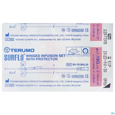 Injektionsspritzen U.zubeh. Butterfly/safety Perfusionsbesteck Surshield Surflo 18g 1,2x 1st, A-Nr.: 4172637 - 01