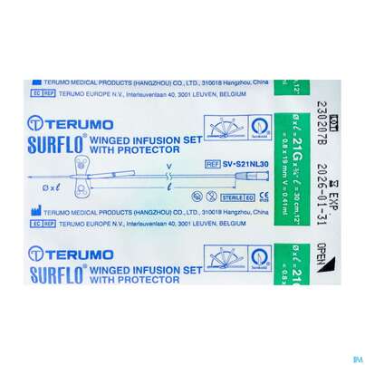 Injektionsspritzen U.zubeh. Butterfly/safety Perfusionsbesteck Surshield Surflo 21g 0,8x 1st, A-Nr.: 4172689 - 02