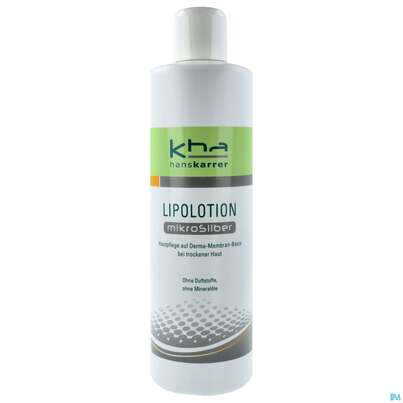 Sie sehen eine Packung Karrer Mikrosilber Lipolotion 500ml, Produktbild: 01 Karrer Mikrosilber Lipolotion 500ml, A-Nr.: 3855570 - 01