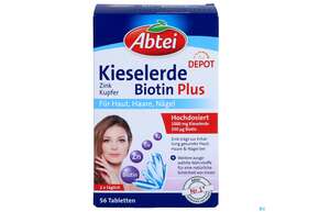 Kieselerde +biotin Tabl Abtei Titandioxidfrei 50000 56st, A-Nr.: 5720437 - 01