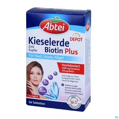 Kieselerde +biotin Tabl Abtei Titandioxidfrei 50000 56st, A-Nr.: 5720437 - 02