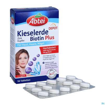 Kieselerde +biotin Tabl Abtei Titandioxidfrei 50000 56st, A-Nr.: 5720437 - 05