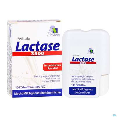 Lactase Tabl 3.500 Fcc 100st, A-Nr.: 5296235 - 04