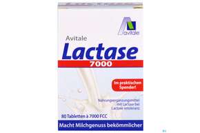 Lactase Tabl 7.000 Fcc 80st, A-Nr.: 5296241 - 01