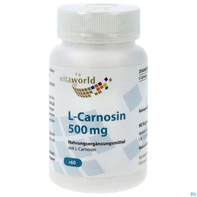 L-carnosin Kapseln 500mg Vegetarisch Vita World 60st, A-Nr.: 4836304 - 01