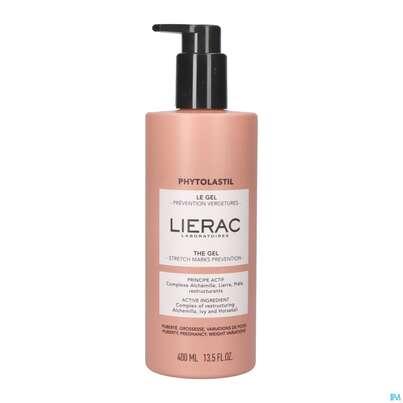 Sie sehen eine Packung Lierac Phytolastil/gel 2024 Stretch Marks Prevention Dehnungsstreifen 400ml, Produktbild: 01 Lierac Phytolastil/gel 2024 Stretch Marks Prevention Dehnungsstreifen 400ml, A-Nr.: 5849438 - 01