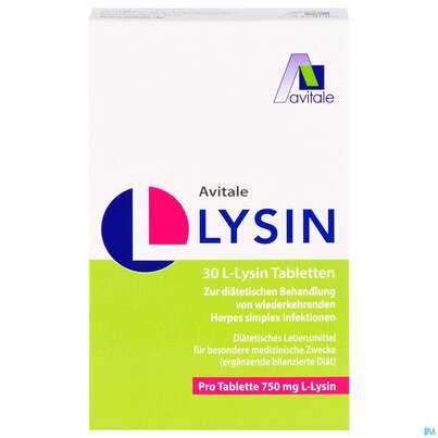 L-lysin Tabl 750mg -avitale 30st, A-Nr.: 5431199 - 01