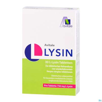 L-lysin Tabl 750mg -avitale 30st, A-Nr.: 5431199 - 02