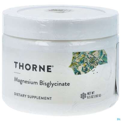 Sie sehen eine Packung Magnesium Bisglycinate Pulver Thorne Nsf Sport -centrosan 187g, Produktbild: 01 Magnesium Bisglycinate Pulver Thorne Nsf Sport -centrosan 187g, A-Nr.: 4778222 - 01