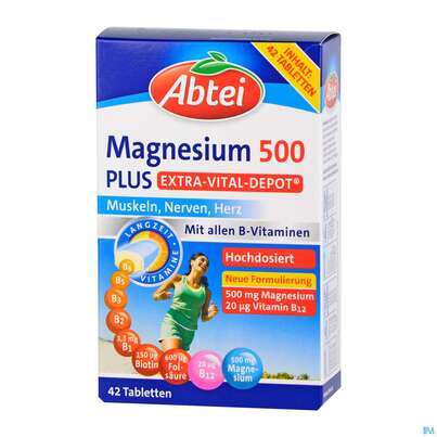 Magnesium Tabl 500 Plus Abtei Extra Vital Depot 50000 42st, A-Nr.: 4797159 - 02