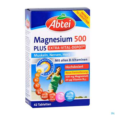 Magnesium Tabl 500 Plus Abtei Extra Vital Depot 50000 42st, A-Nr.: 4797159 - 03