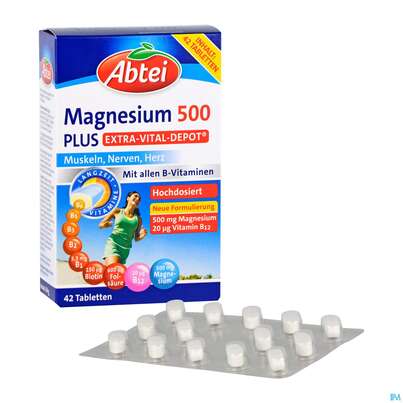 Magnesium Tabl 500 Plus Abtei Extra Vital Depot 50000 42st, A-Nr.: 4797159 - 04