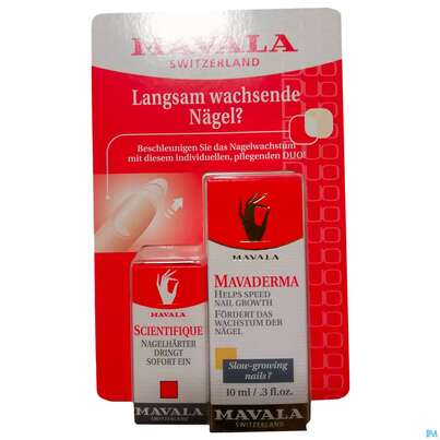 Sie sehen eine Packung Mavala Duo 440 Langsam Wachs.naegel 12ml, Produktbild: 02 Mavala Duo 440 Langsam Wachs.naegel 12ml, A-Nr.: 4270506 - 02