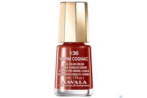 Sie sehen eine Packung Mavala Nagellacke 136 W-cognac 5ml, Produktbild: 01 Mavala Nagellacke 136 W-cognac 5ml, A-Nr.: 4270363 - 01