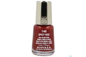 Sie sehen eine Packung Mavala Nagellacke 146 Spicy Red 5ml, Produktbild: 01 Mavala Nagellacke 146 Spicy Red 5ml, A-Nr.: 3442247 - 01