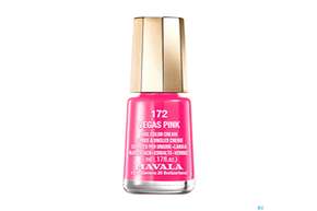 Sie sehen eine Packung Mavala Nagellacke 172 Vegas Pink 5ml, Produktbild: 01 Mavala Nagellacke 172 Vegas Pink 5ml, A-Nr.: 3833686 - 01