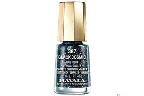 Sie sehen eine Packung Mavala Nagellacke 387 Black Cos 5ml, Produktbild: 01 Mavala Nagellacke 387 Black Cos 5ml, A-Nr.: 4773526 - 01