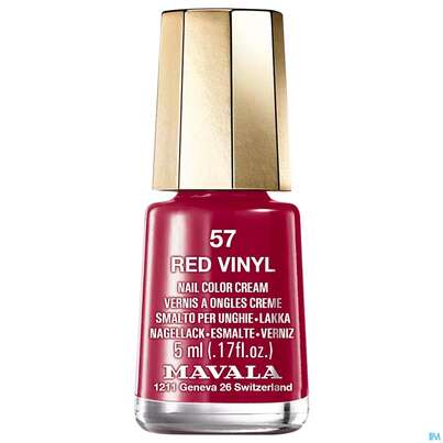 Sie sehen eine Packung Mavala Nagellacke 57 Red Vinyl 5ml, Produktbild: 01 Mavala Nagellacke 57 Red Vinyl 5ml, A-Nr.: 5206574 - 01