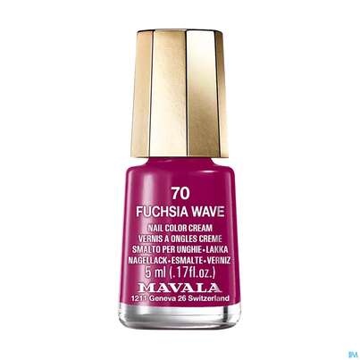 Sie sehen eine Packung Mavala Nagellacke 70 Fuchsia Wave 5ml, Produktbild: 02 Mavala Nagellacke 70 Fuchsia Wave 5ml, A-Nr.: 5206597 - 02