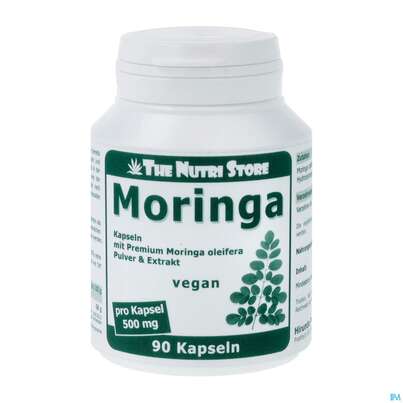 Moringa Kapseln 500mg Moringa Oleifera Extrakt 90st, A-Nr.: 3893872 - 02