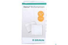 Mullkompressen Askina 12fach Unsteril 10x 10cm 100st, A-Nr.: 1779043 - 01