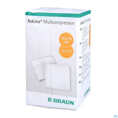 Mullkompressen Askina 12fach Unsteril 10x 10cm 100st, A-Nr.: 1779043 - 03