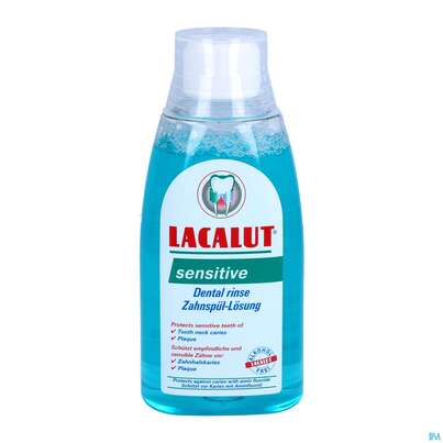 Sie sehen eine Packung Mundwasser/spuelung Lacalut Sensitive Zahnspuellösung 300ml, Produktbild: 06 Mundwasser/spuelung Lacalut Sensitive Zahnspuellösung 300ml, A-Nr.: 4308404 - 06