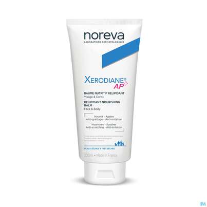 Sie sehen eine Packung Noreva Xerodiane Ap+ Balsam Tube 200ml, Produktbild: 01 Noreva Xerodiane Ap+ Balsam Tube 200ml, A-Nr.: 4606811 - 01