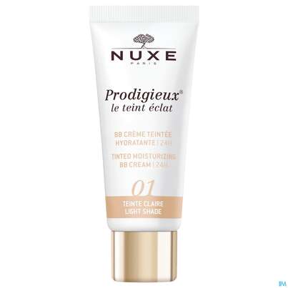 Sie sehen eine Packung Nuxe Tinted Moist Bb Cream Le Teint Eclat 24h Moisturising Light 30ml, Produktbild: 04 Nuxe Tinted Moist Bb Cream Le Teint Eclat 24h Moisturising Light 30ml, A-Nr.: 5893712 - 04