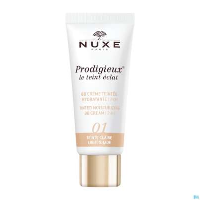 Sie sehen eine Packung Nuxe Tinted Moist Bb Cream Le Teint Eclat 24h Moisturising Light 30ml, Produktbild: 05 Nuxe Tinted Moist Bb Cream Le Teint Eclat 24h Moisturising Light 30ml, A-Nr.: 5893712 - 05