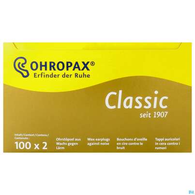 Ohrenschutz Ohropax Classic Ohrstoepsel Wachs Gerx1 200st, A-Nr.: 1122426 - 01