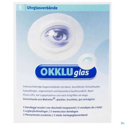 Okkluglas Uhrglasverband Selbstklebend 5st, A-Nr.: 3747248 - 01