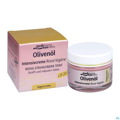 Sie sehen eine Packung Oliven Oel/intensivcreme Rose Legere Lsf20 50ml, Produktbild: 07 Oliven Oel/intensivcreme Rose Legere Lsf20 50ml, A-Nr.: 5072346 - 07