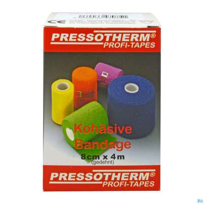 Pressotherm Bandage Kohaesive Elastische Fixierbinde Selbst Haftend Gelb 8cmx 1st, A-Nr.: 4251012 - 02