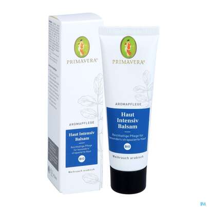 Sie sehen eine Packung Primavera Aromapflege Haut Intensiv Balsam Bio 50ml, Produktbild: 05 Primavera Aromapflege Haut Intensiv Balsam Bio 50ml, A-Nr.: 5477557 - 05