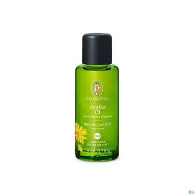 Sie sehen eine Packung Primavera Bio-pflegeoel Arnika 50ml, Produktbild: 01 Primavera Bio-pflegeoel Arnika 50ml, A-Nr.: 5731872 - 01