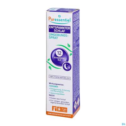 Sie sehen eine Packung Puressentiel Entspannender Schlaf Spray +12 Aetherischen Oelen 75ml, Produktbild: 02 Puressentiel Entspannender Schlaf Spray +12 Aetherischen Oelen 75ml, A-Nr.: 3831836 - 02
