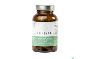 Sie sehen eine Packung Puristic Kapseln Multipower A-z 60st, Produktbild: 01 Puristic Kapseln Multipower A-z 60st, A-Nr.: 5862189 - 01