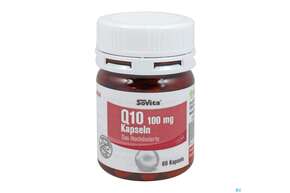 Sie sehen eine Packung Q-10 Kapseln 100mg Sovita 60st, Produktbild: 01 Q-10 Kapseln 100mg Sovita 60st, A-Nr.: 3863351 - 01
