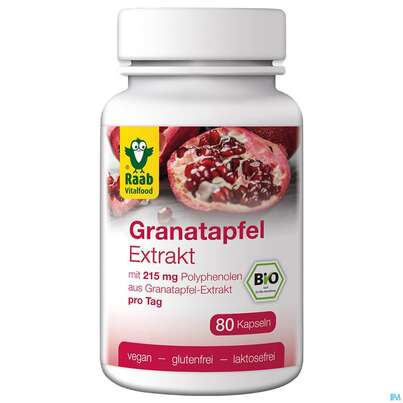 Raab Bio Granatapfel Extrakt Kapseln 80 Kapseln, A-Nr.: 5225991 - 02