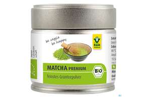 Sie sehen eine Packung Raab Bio Matcha Premium Grüntee Pulver 30g, Produktbild: 01 Raab Bio Matcha Premium Grüntee Pulver 30g, A-Nr.: 4368501 - 01