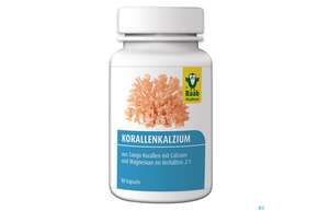 Sie sehen eine Packung Raab Korallenkalzium Kapseln 80 Kapseln, Produktbild: 01 Raab Korallenkalzium Kapseln 80 Kapseln, A-Nr.: 4362935 - 01