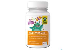 Sie sehen eine Packung Raab Multivitamin Lutschtabletten 90 Lutschtabletten, Produktbild: 01 Raab Multivitamin Lutschtabletten 90 Lutschtabletten, A-Nr.: 4854791 - 01