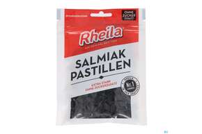 Sie sehen eine Packung Rheila Salmiak Pastillen Ohne Zuckerzusatz 90g, Produktbild: 01 Rheila Salmiak Pastillen Ohne Zuckerzusatz 90g, A-Nr.: 4517160 - 01