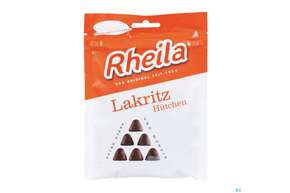 Sie sehen eine Packung Rheila Zuckerhaltig Gummidrops Lakritz Huetchen 90g, Produktbild: 01 Rheila Zuckerhaltig Gummidrops Lakritz Huetchen 90g, A-Nr.: 4517220 - 01
