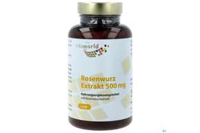 Sie sehen eine Packung Rhodiola Rosea Kapseln Rosenwurz Extrakt 500mg 120st, Produktbild: 01 Rhodiola Rosea Kapseln Rosenwurz Extrakt 500mg 120st, A-Nr.: 4845993 - 01