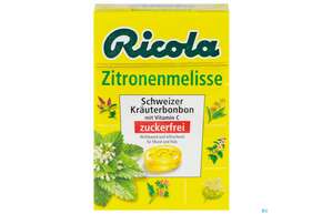 Sie sehen eine Packung Ricola Zuckerfrei Zitronenmelisse Box 50g, Produktbild: 01 Ricola Zuckerfrei Zitronenmelisse Box 50g, A-Nr.: 5627494 - 01